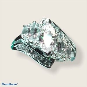 Cascade CZ with 5 Marquis stones